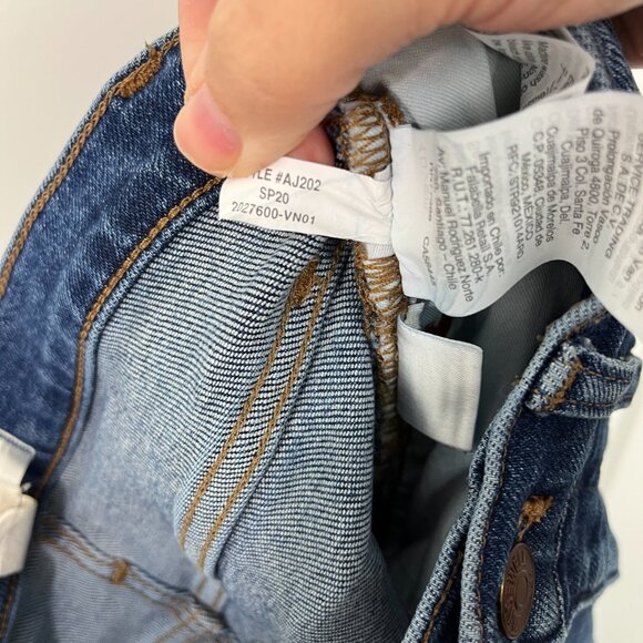 Madewell Size 23 Blue Mid Rise Classic Straight Leg Ankle Cropped Jeans - Picture 12 of 14